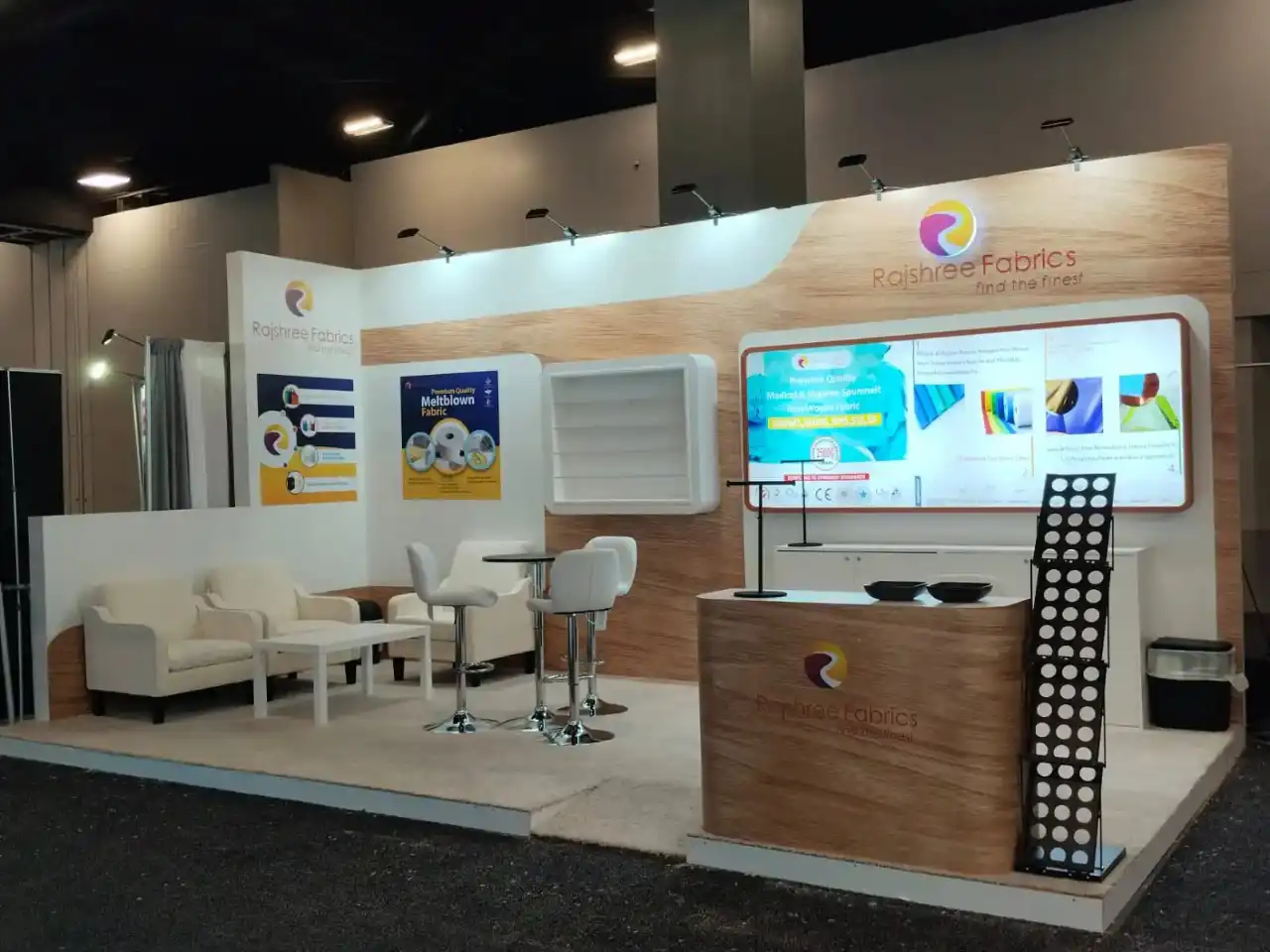 Rajshree Fabrics booth at Idea 2025