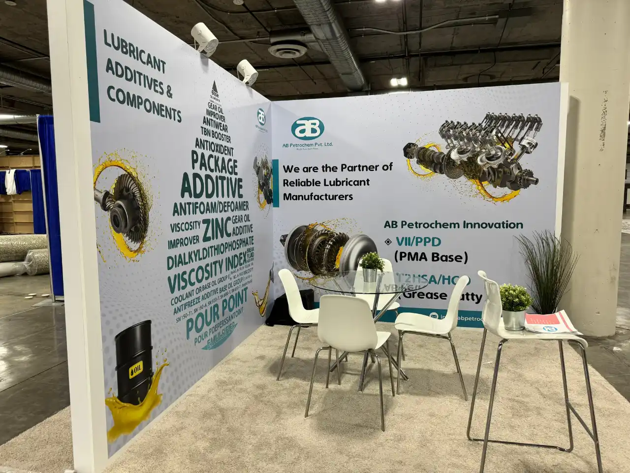 AB Petrochem booth at AAPEX 2024