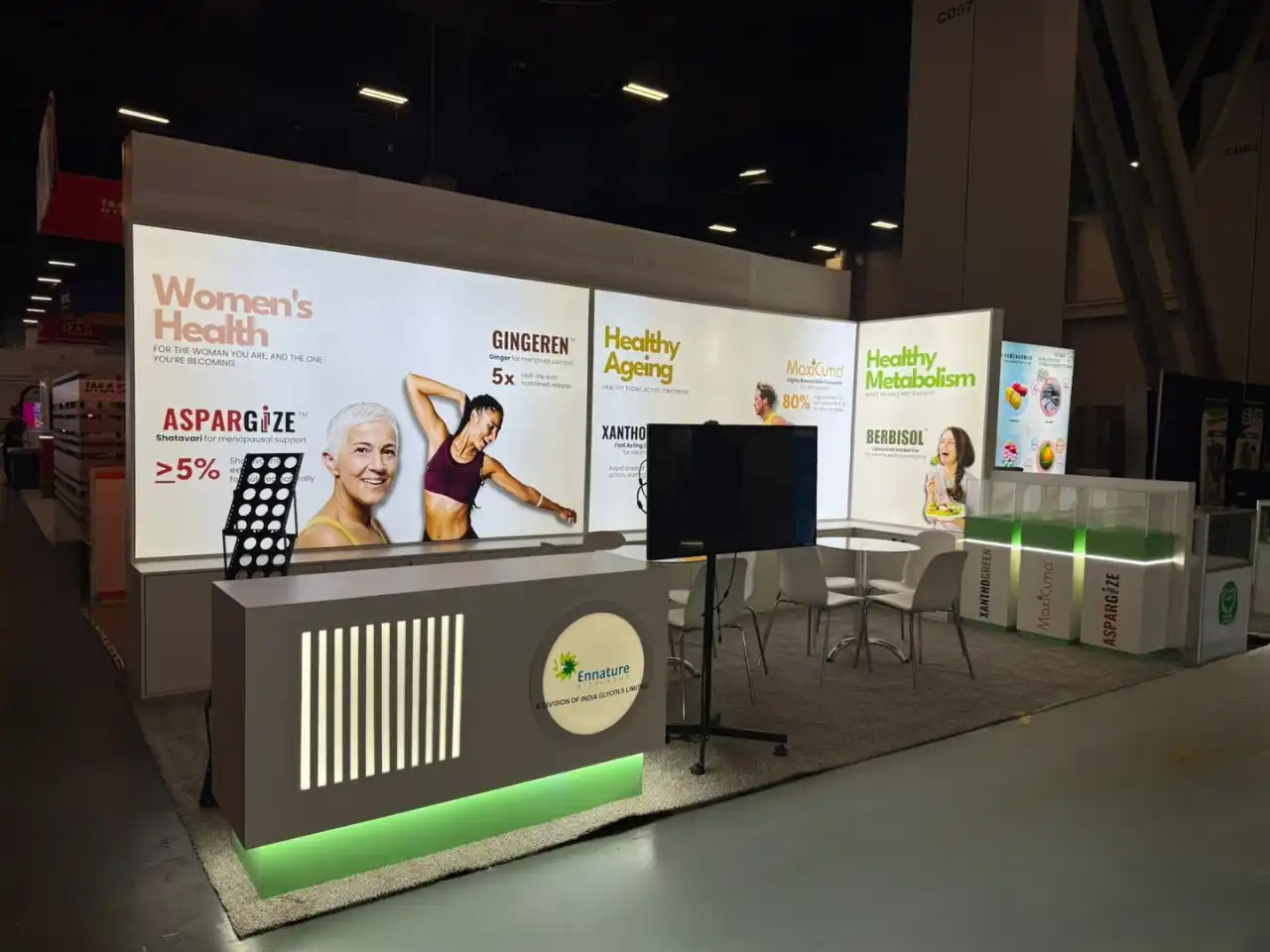 Ennature booth at Supply Side West 2025, 200 sqft