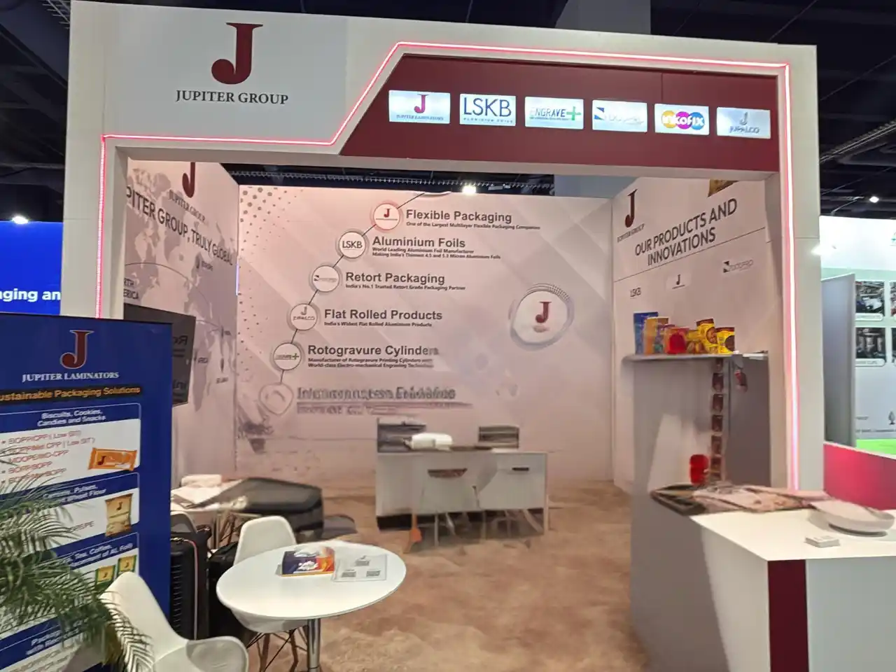 Jupiter Group booth at Pack Expo 2025