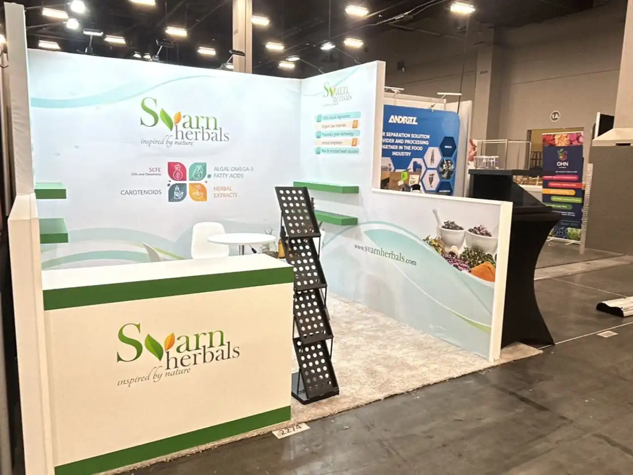 Svam Herbals booth design