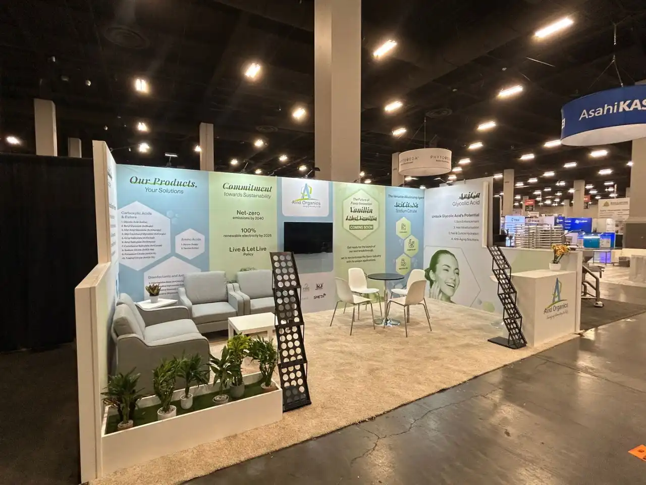 Avid Organics booth design