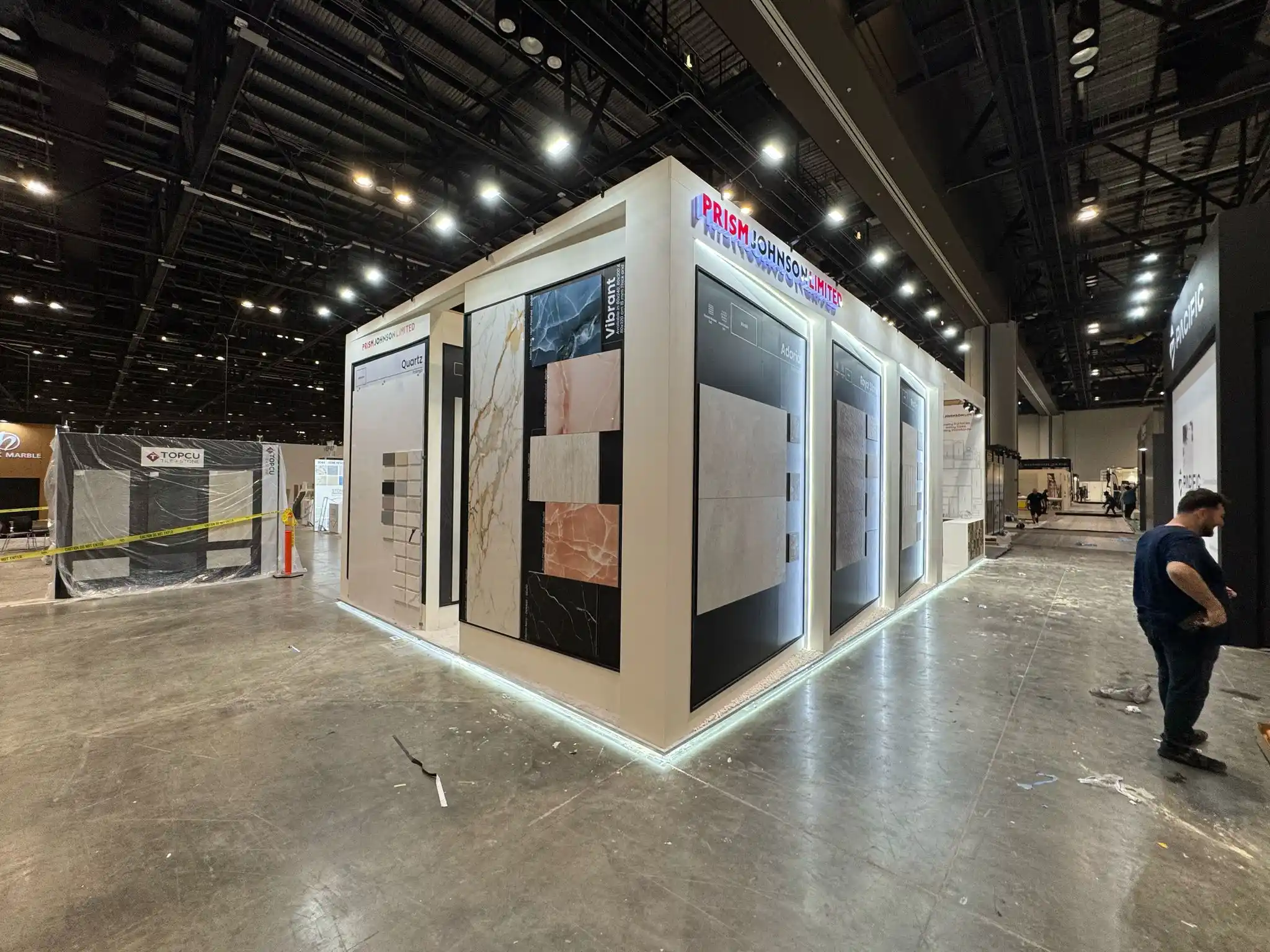 Prism Johnson booth at Covering 2025 Orlando