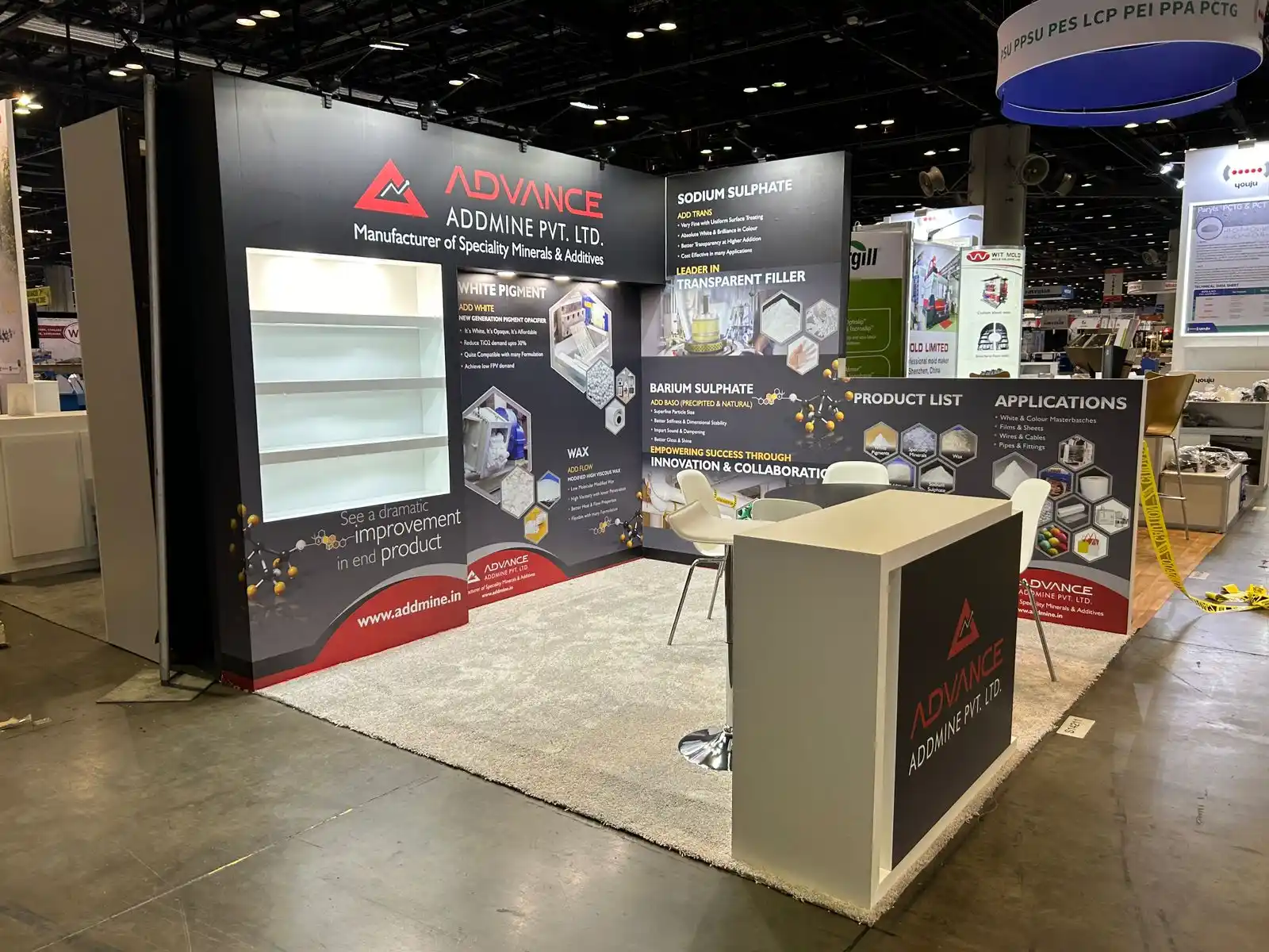 Advance Addmine booth at NPE 2024 Orlando