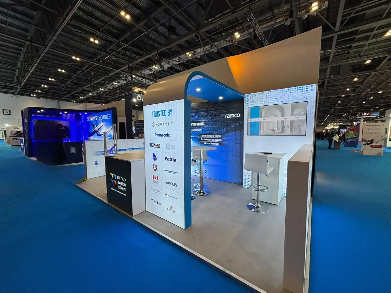 Ramco exhibition stand MRO Europe 2025 London