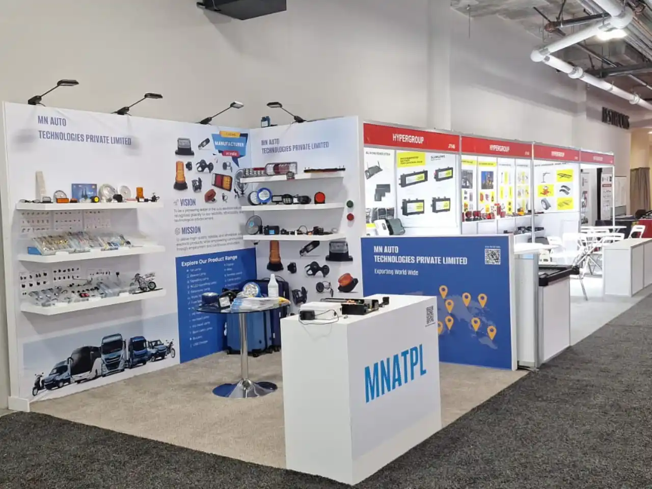 AAPEX automotive trade show booth custom exhibit design