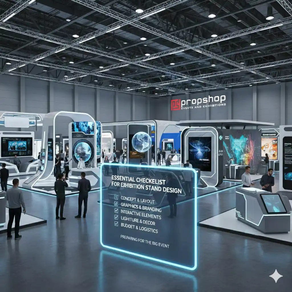 Modern trade show exhibition booth