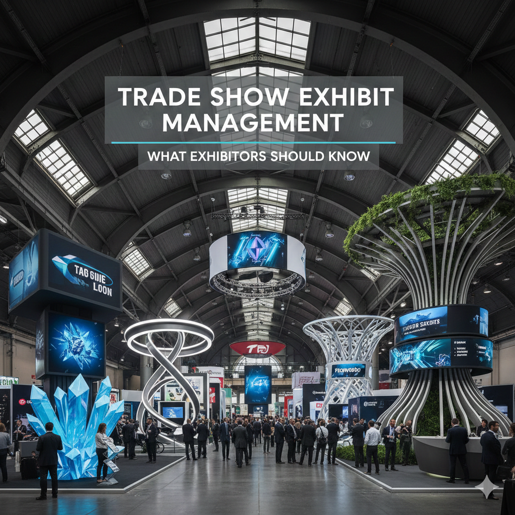 Modern trade show exhibition booth