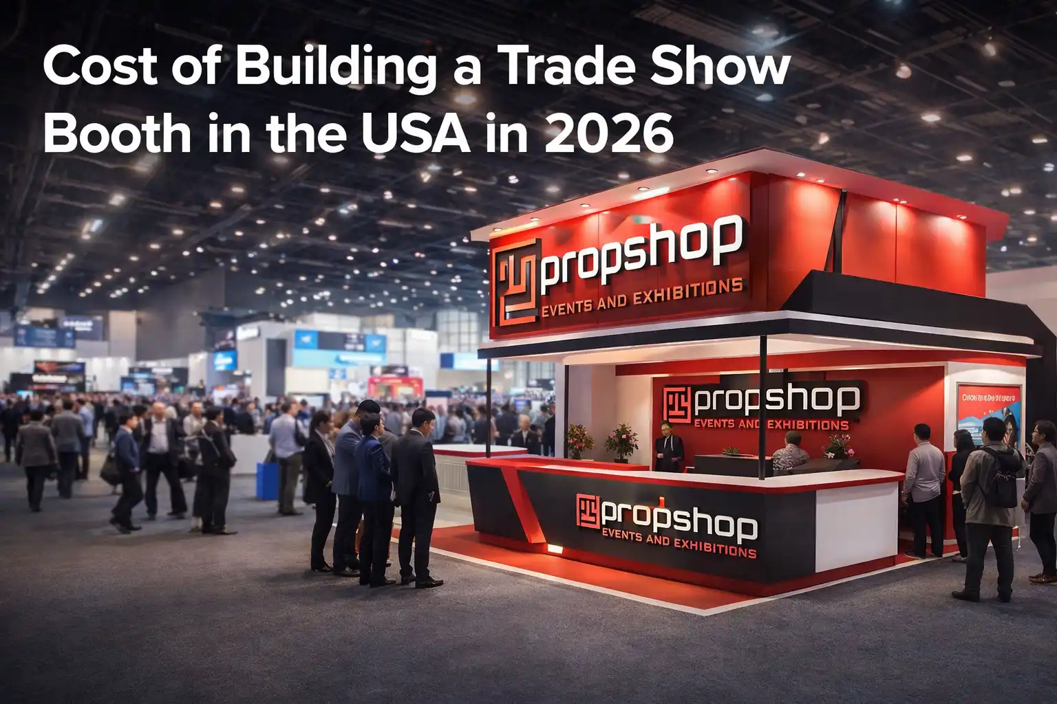 Modern trade show exhibition booth