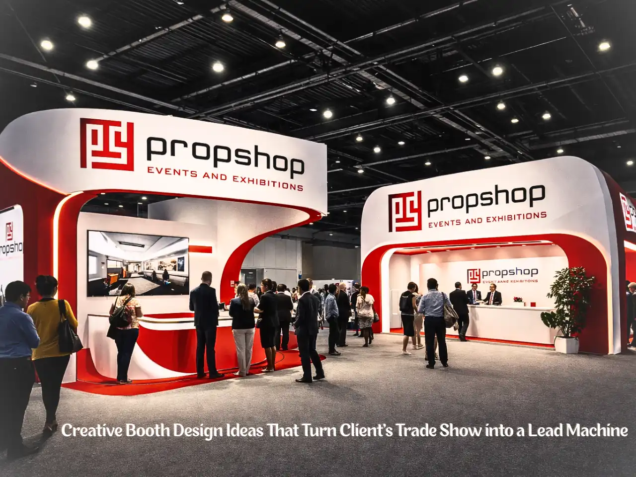 Modern trade show exhibition booth
