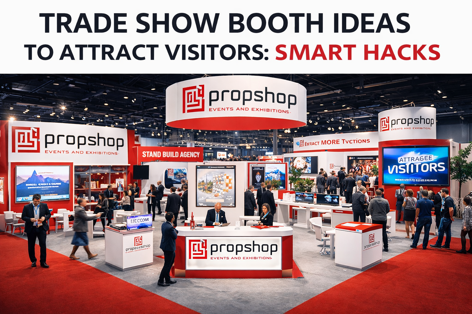 Modern trade show exhibition booth