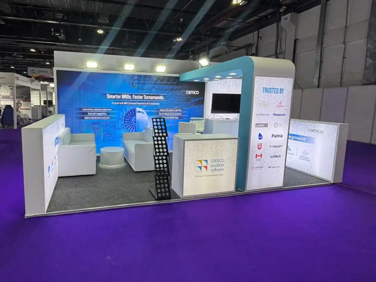 Ramco exhibition stand MRO Americas 2026 200 sqft