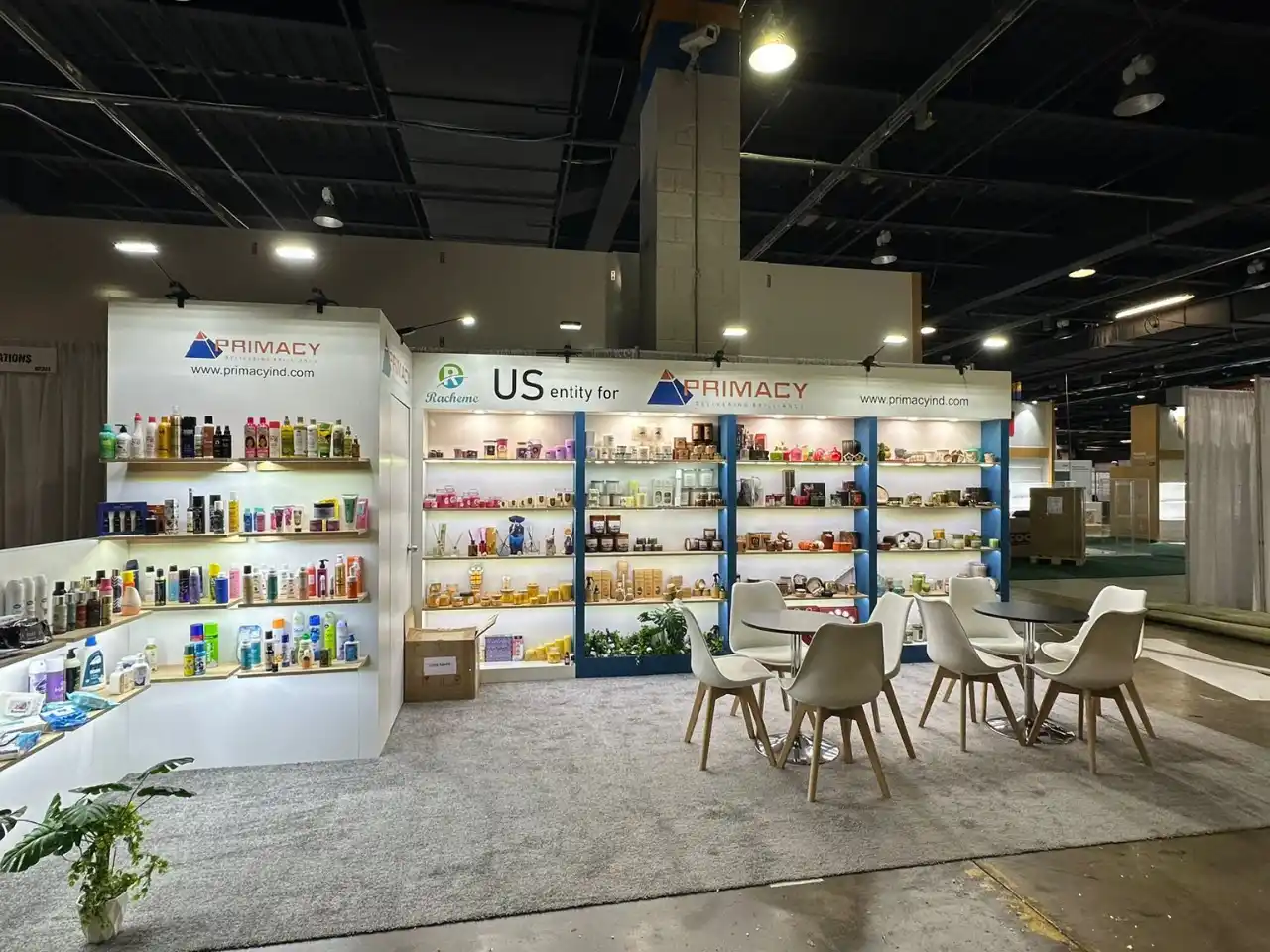 Primacy Industries exhibition stand PLMA 2025 200 sqft