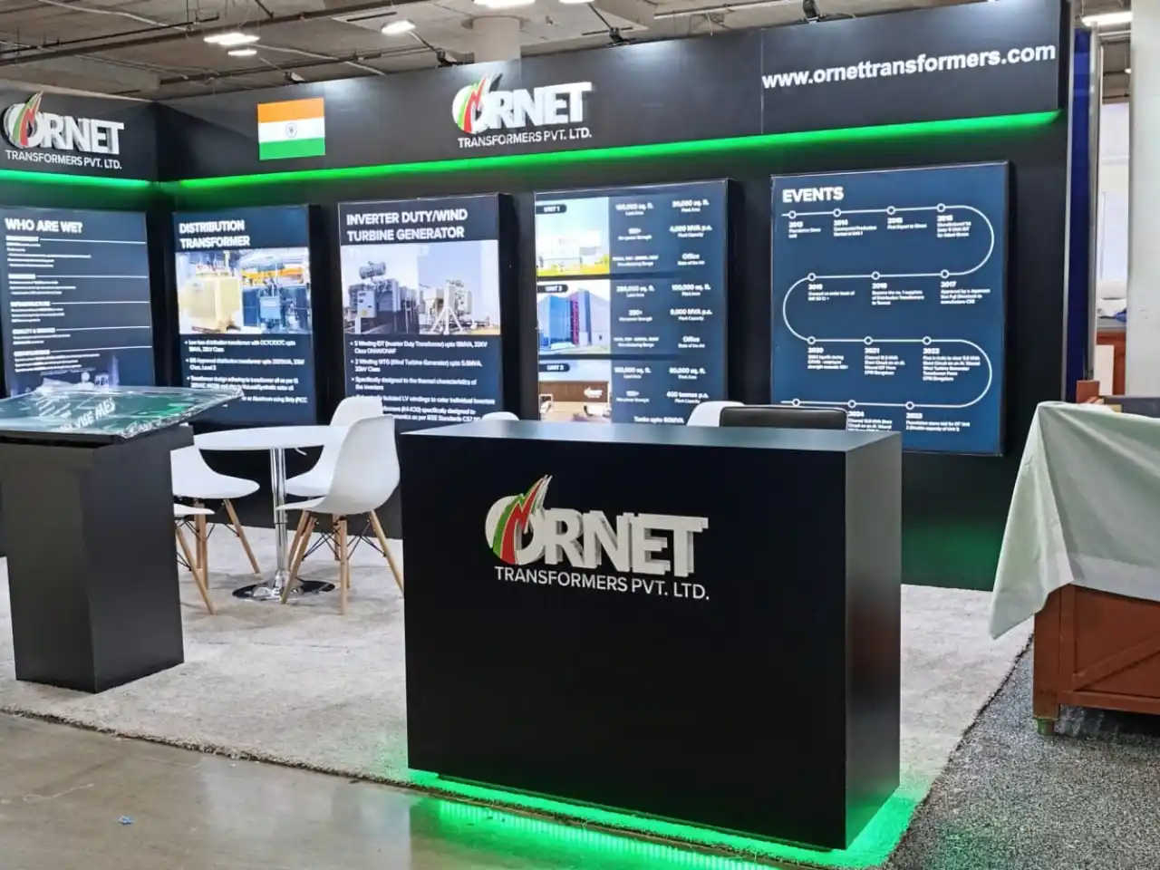 Ornet exhibition stand RE+ 2025 200 sqft