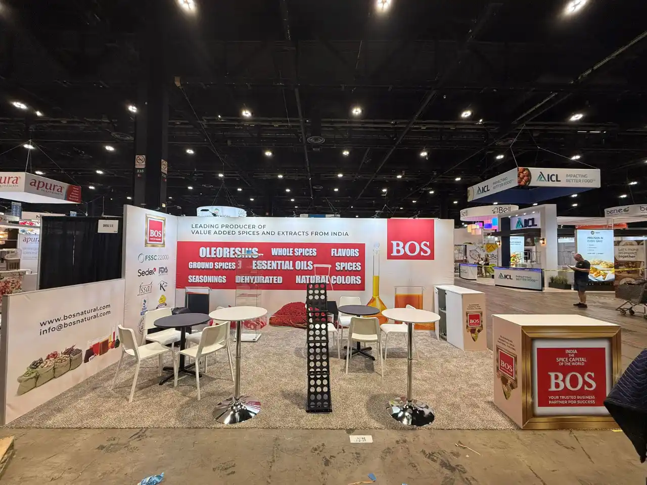 BOS exhibition stand IFT First 2025 200 sqft