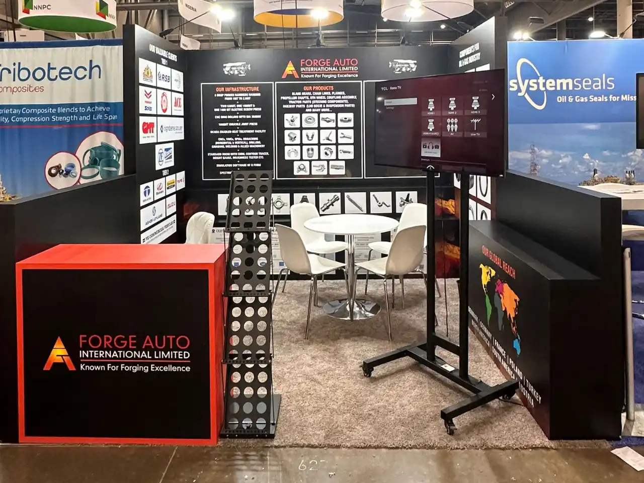Forge Automation exhibition stand OTC 2025 100 sqft