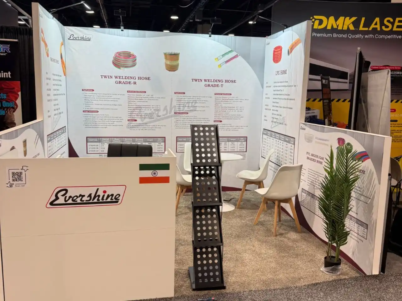 Evershine exhibition stand Fabtech 2025 100 sqft