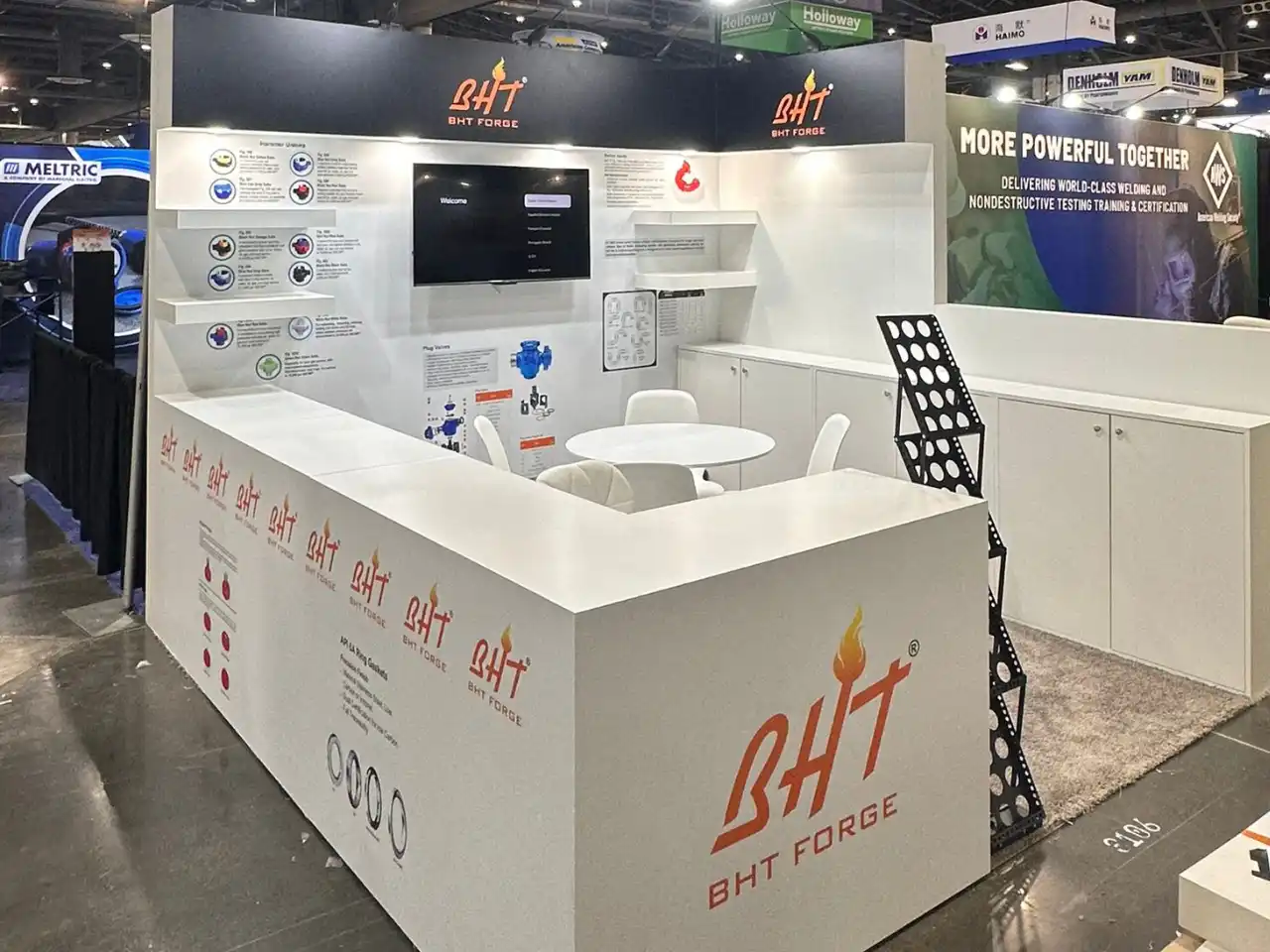 BHT Forge exhibition stand OTC 2025 100 sqft