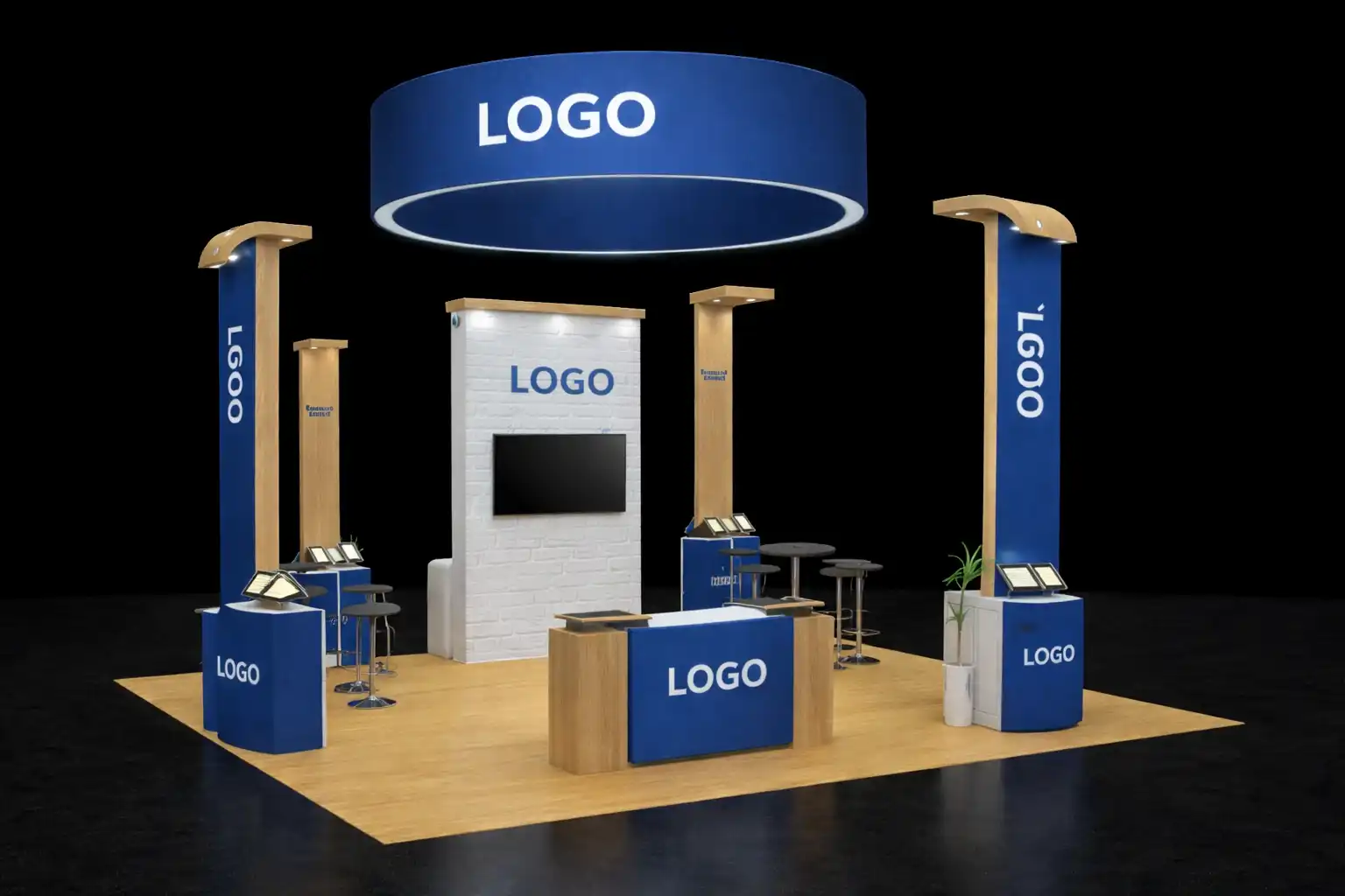20x50 trade show booth rental