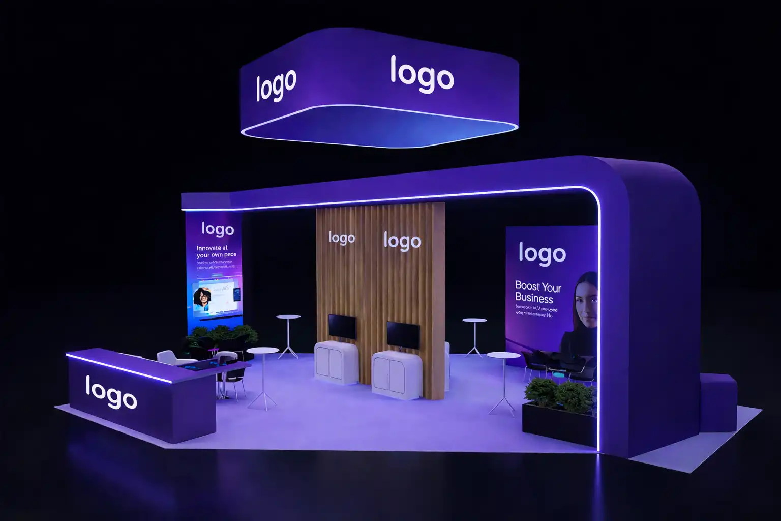 20x30 trade show booth rental