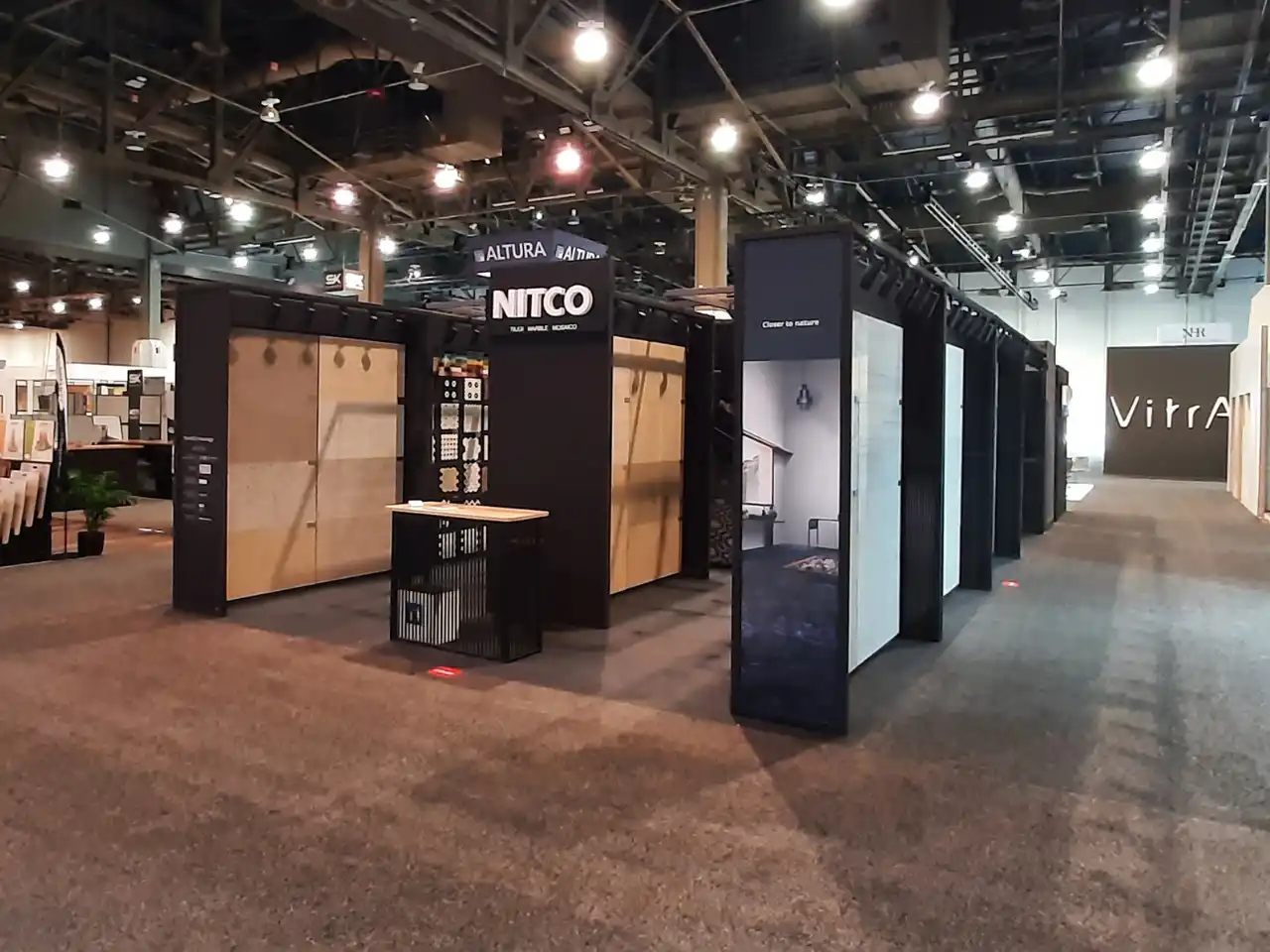 Nitco exhibition stand Coverings 2022 1000 sqft Las Vegas
