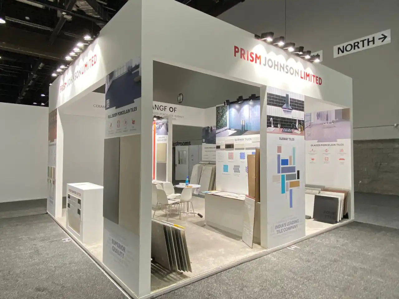 PRISM JOHNSON exhibition stand Covering USA 2028 400 sqft