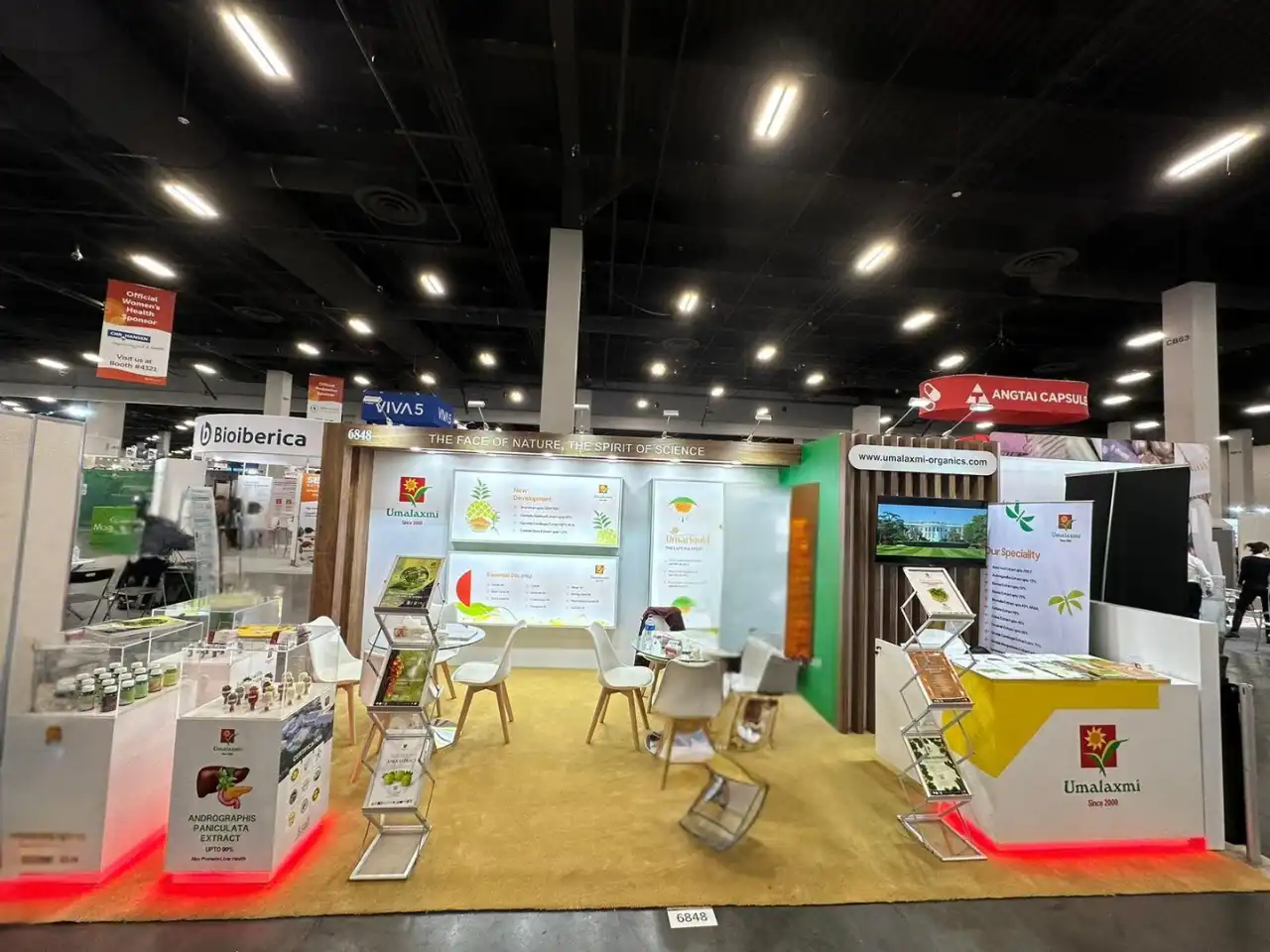 Exhibition booth at Boston trade show