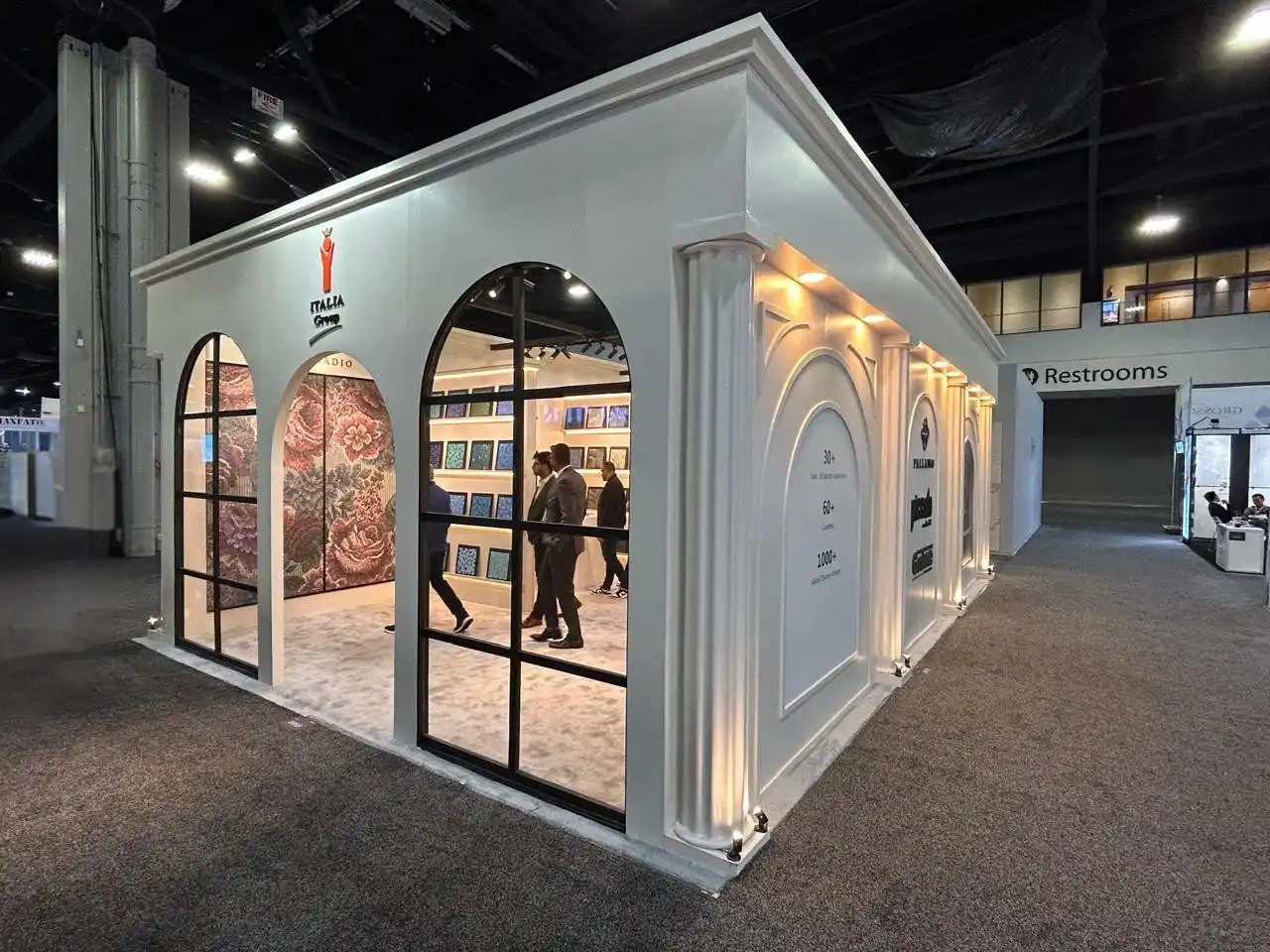 Italia exhibition stand Coverings 2024 600 sqft Atlanta