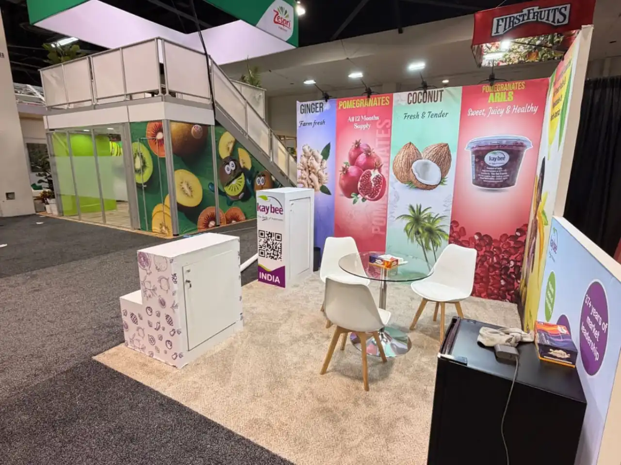 Kay Bee Fruits Inc exhibition stand at Global Produce and Floral Show 2025