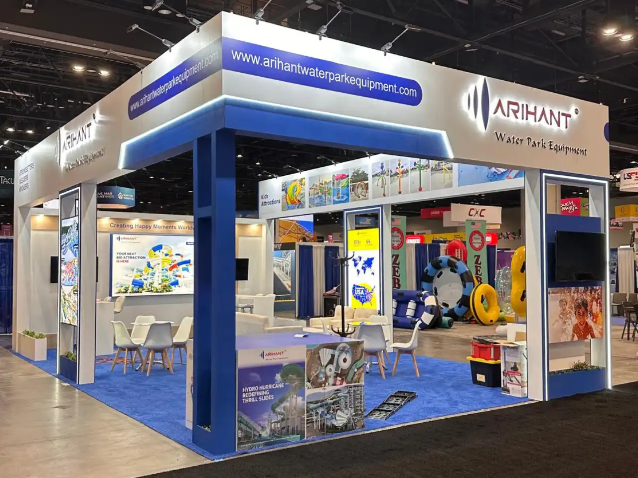 Arihant Industrial Corporation Limited exhibition stand at IAAPA Expo 2025