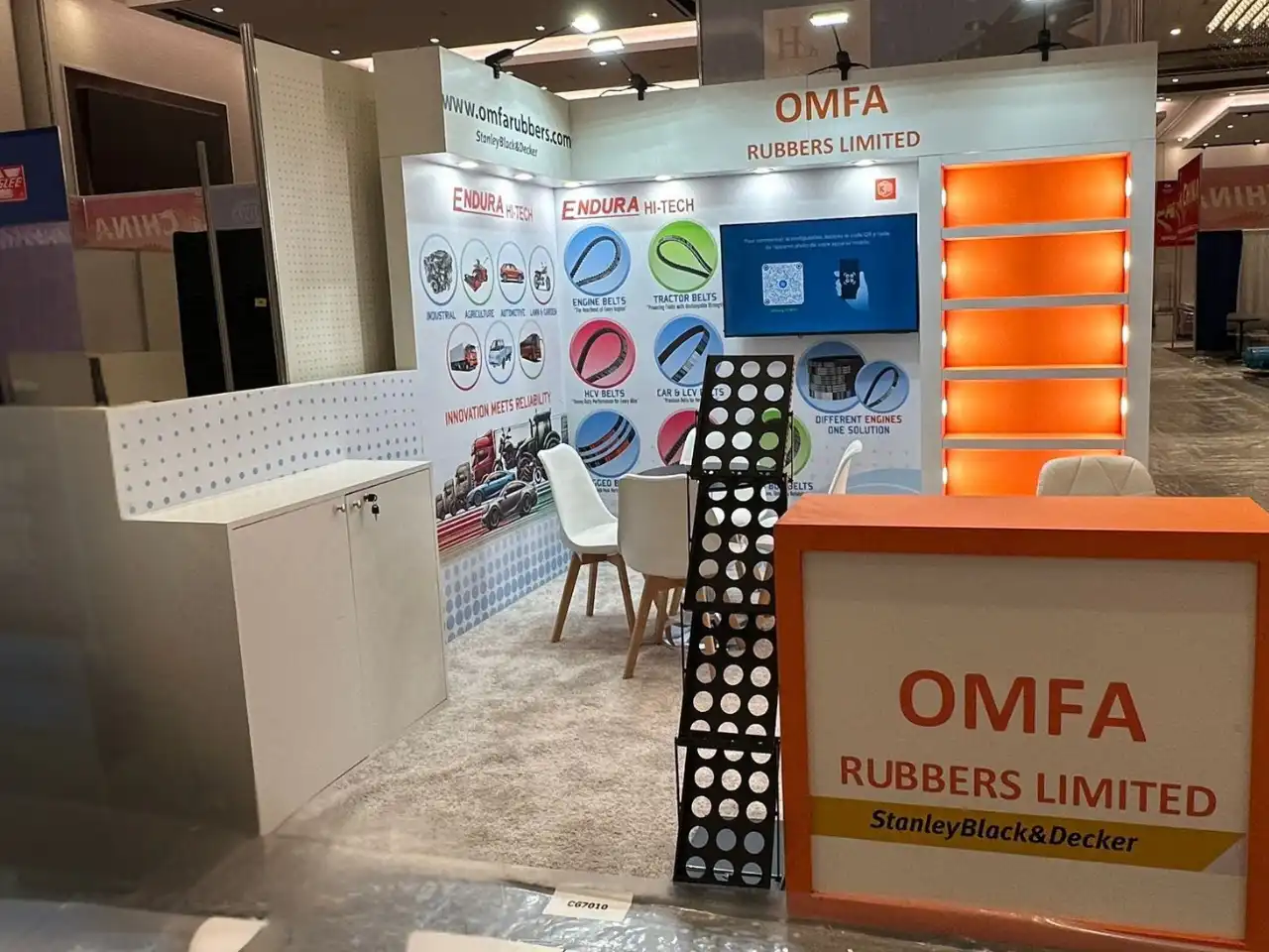 OMFA RUBBERS LIMITED exhibition stand