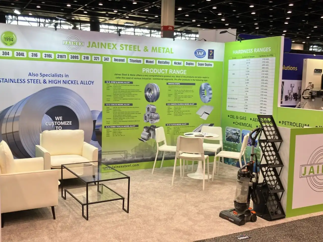 JAINEX STEEL & METAL exhibition stand