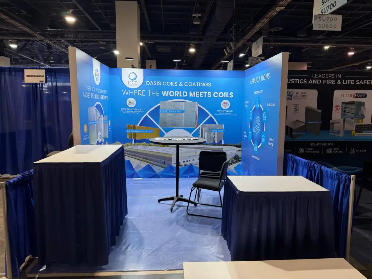 Oasis Coils and Coatings LLC trade show booth at AHR 2026