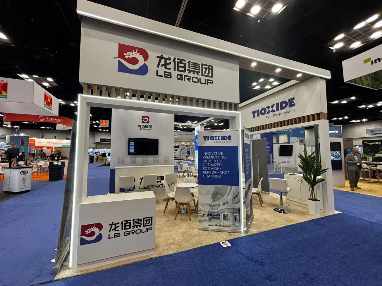LB Group exhibition stand at American Coating Show