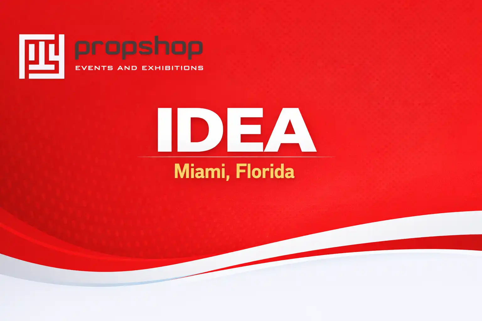 IDEA exhibition booth - Miami Florida